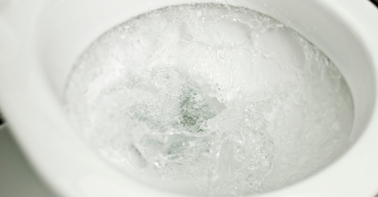 toilet flushing